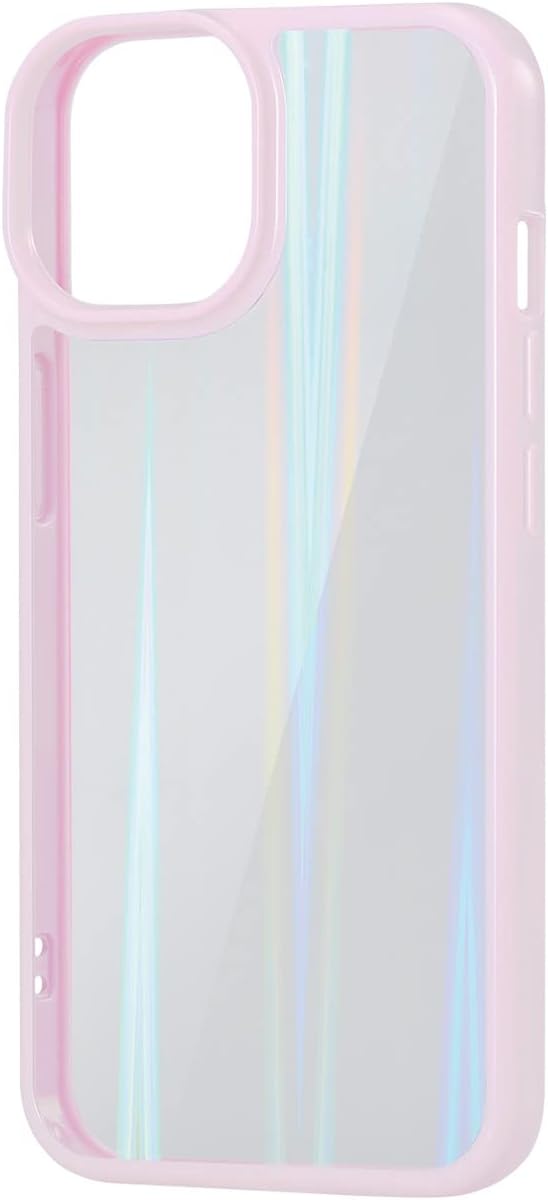 Rakuten - エレコム iPhone 14 / 13 ケース カバー 耐衝撃 オーロラ ストラップホール付き フレーム色(パープル) クリア PM-A22AHVCAPU