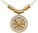 バンデル 健康アクセサリー ネックレス Healthcare necklace Earth mini 52cm White×Gold