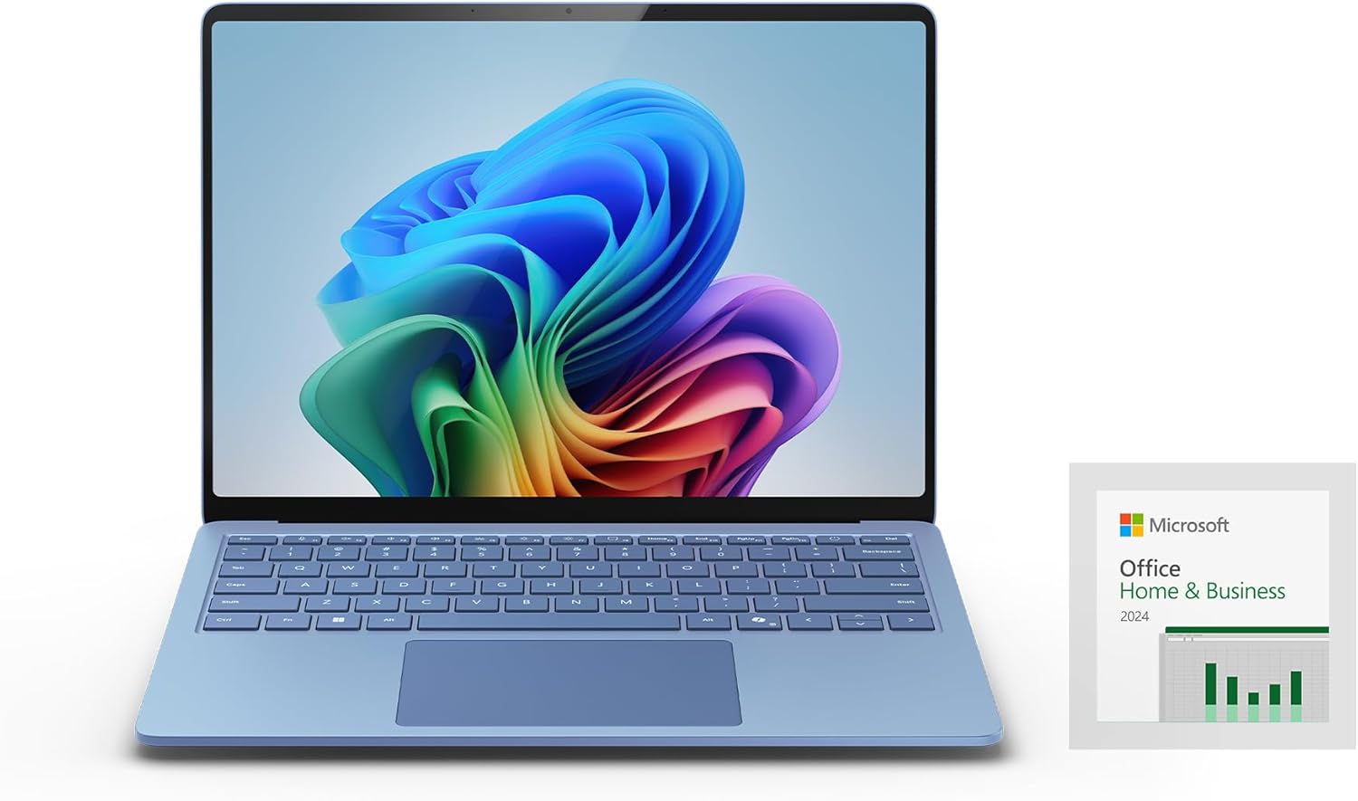 Rakuten - マイクロソフト Surface Laptop（第 7 世代） Office Home and Business 2024 Microsoft 365 Basic（1年無料版） 13.8インチ Snapdragon? X Elite 16GB 512GB サファイア EP2-18289