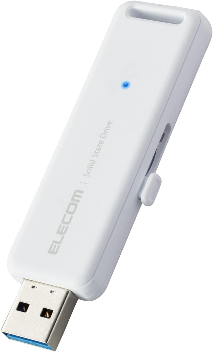 エレコム 外付けssd 250GB コンパクト ポータブル PS5/PS4対応(メーカー動作確認済) USB3.2(Gen1) ESD-EMB0250GWH