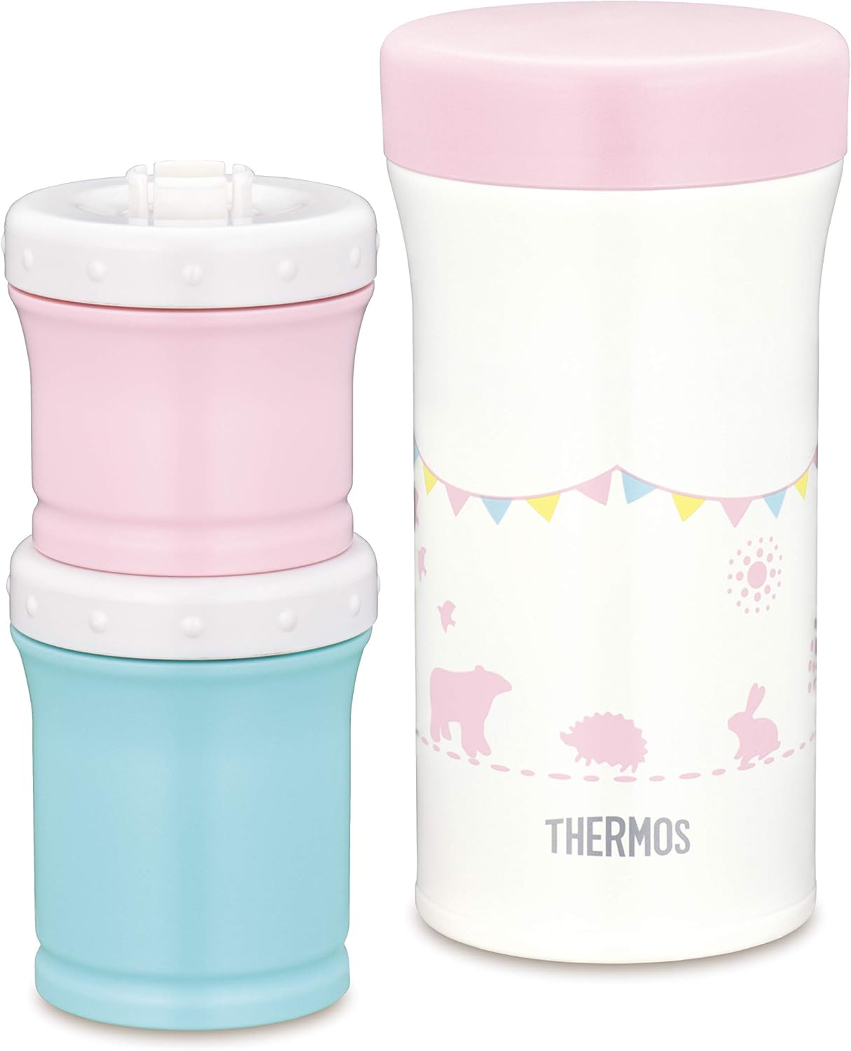 サーモス(THERMOS) まほうびんの離乳食ケース 130ml+90ml JBW-240 ピンク