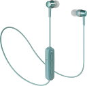 オーディオテクニカ SoundReality ワイヤレスイヤホン Bluetooth リモコン/マイク付 グリーン ATH-CKR300BT GR