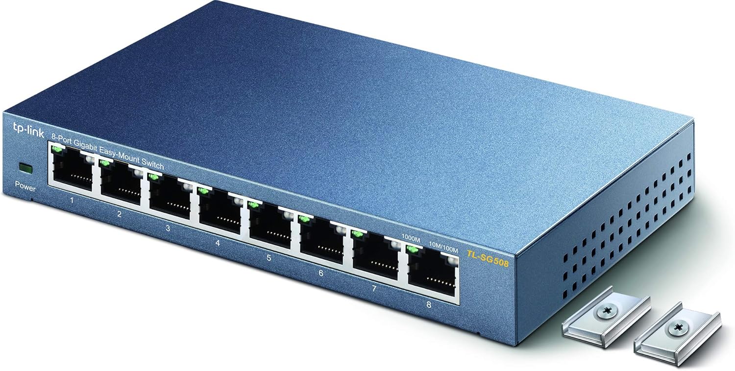 TP-Link スイッチングハブ 8ポート ギガビット 磁石付き らくらくマウント TL-SG508 無償永久保証