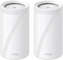 TP-Link WiFi 無線LAN メッシュWi-Fi wifi 7 11be 10Gbpsイーサネットポート 5760Mbps(6GHz) + 5760Mbps(5GHz)+ 1376Mbps(2.4GHz) Deco BE85 2-pack