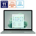 マイクロソフト 特別モデル Surface Laptop 5 / Office Home and Business 2021 / 13.5インチ / Core i5 / 16GB / 256GB / セージ / S0P-00002