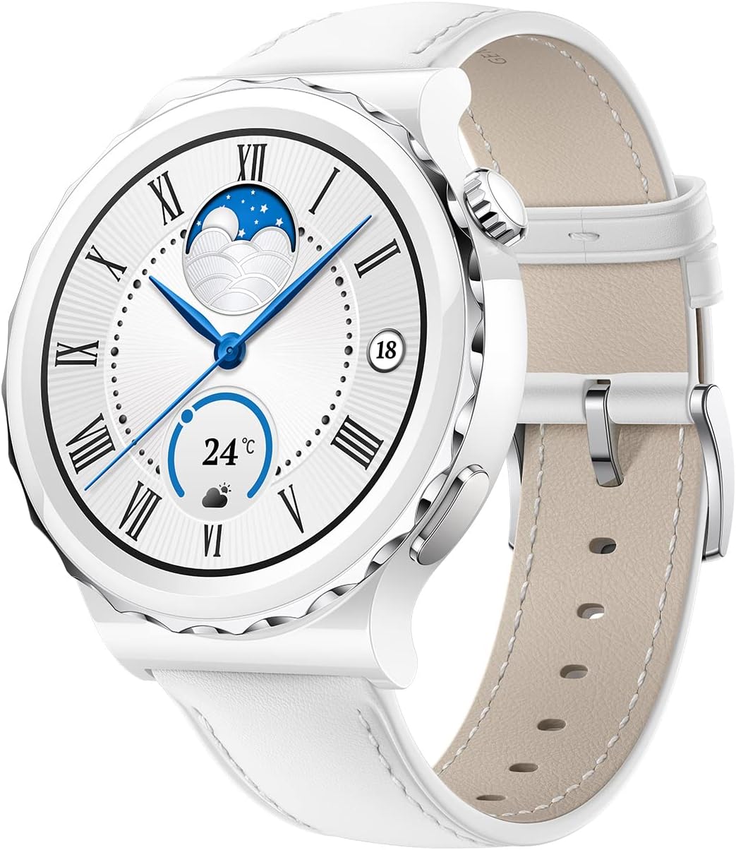 HUAWEI WATCH GT 3 Pro 43mm スマートウォッチ クラシックモデル シルバー iOS/Android対応