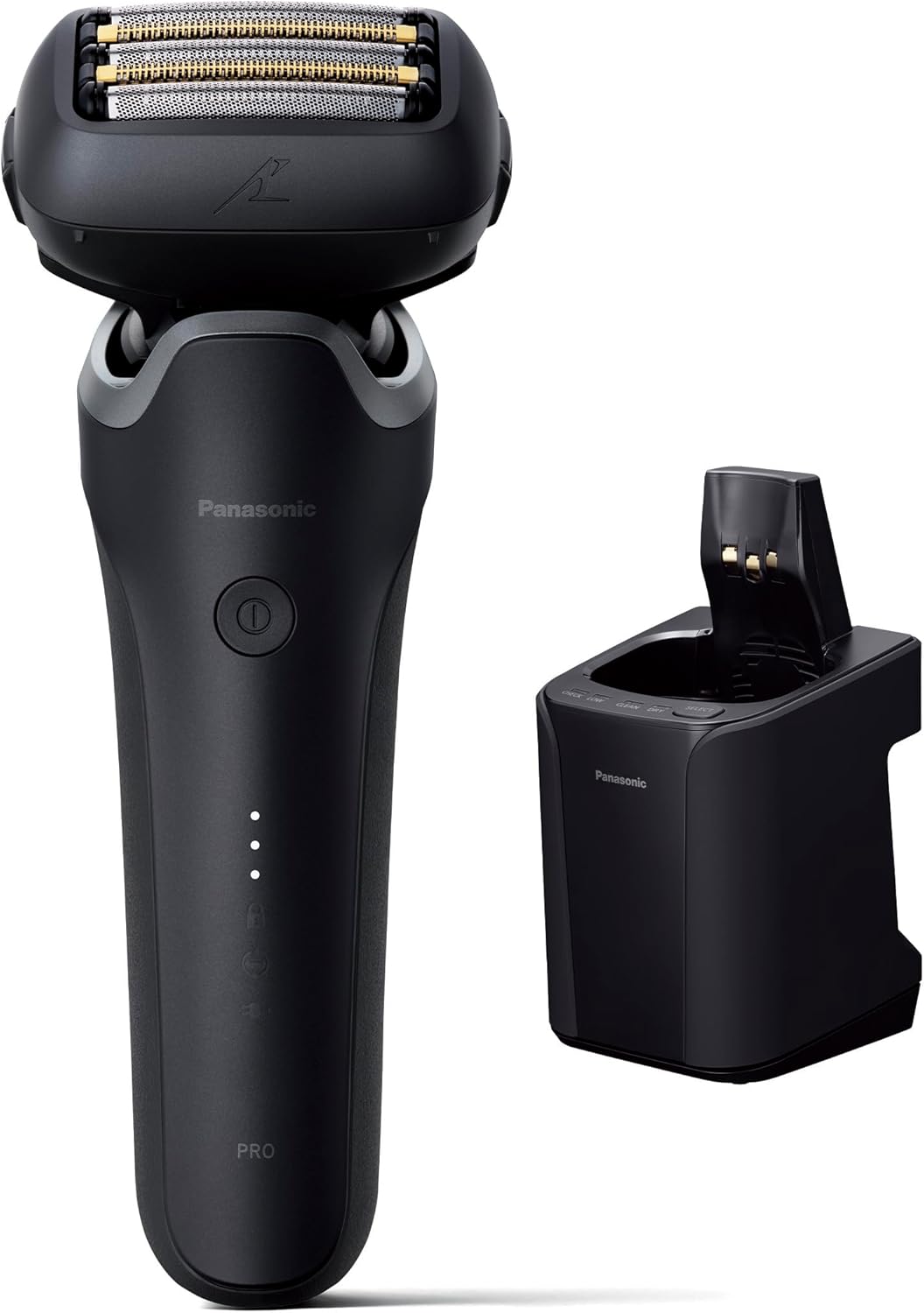 パナソニック シェーバー ラムダッシュ PRO 5枚刃 電動 髭剃り メンズ ラムダッシュAI 全自動洗浄充電器 ES-L570D-K 黒