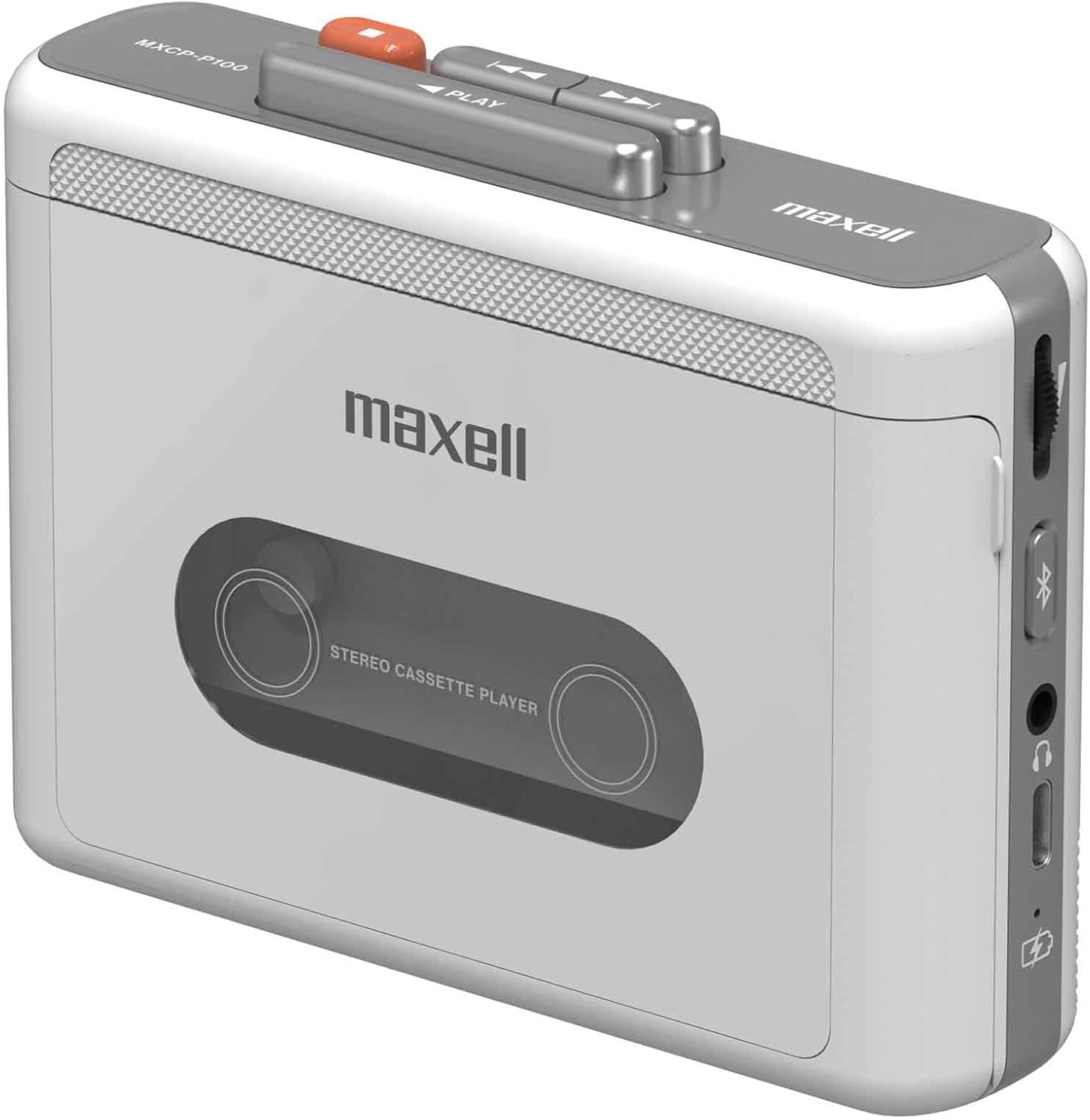 maxell Bluetooth対応 ポータブルカセットプレーヤー 充電式 ホワイト MXCP-P100-WH