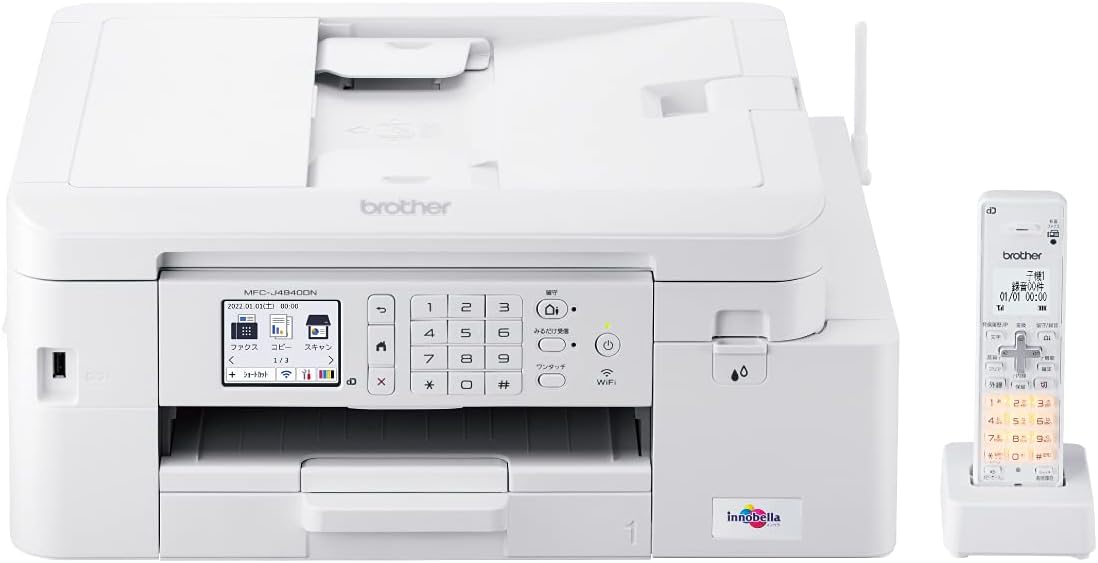 ブラザー工業(Brother Industries) プリンター 大容量ファーストタンク A4インクジェット複合機 MFC-J4940DN (Wi-Fi/FAX/電話機/自動両面印刷/スマホ・タブレット接続/ADF/スマートリオーダー)