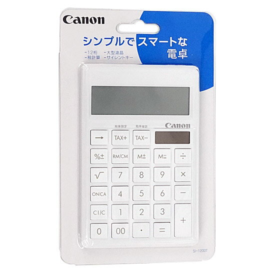 Rakuten - Canon 12桁 シンプルスマート 卓上電卓 SI-1200T
