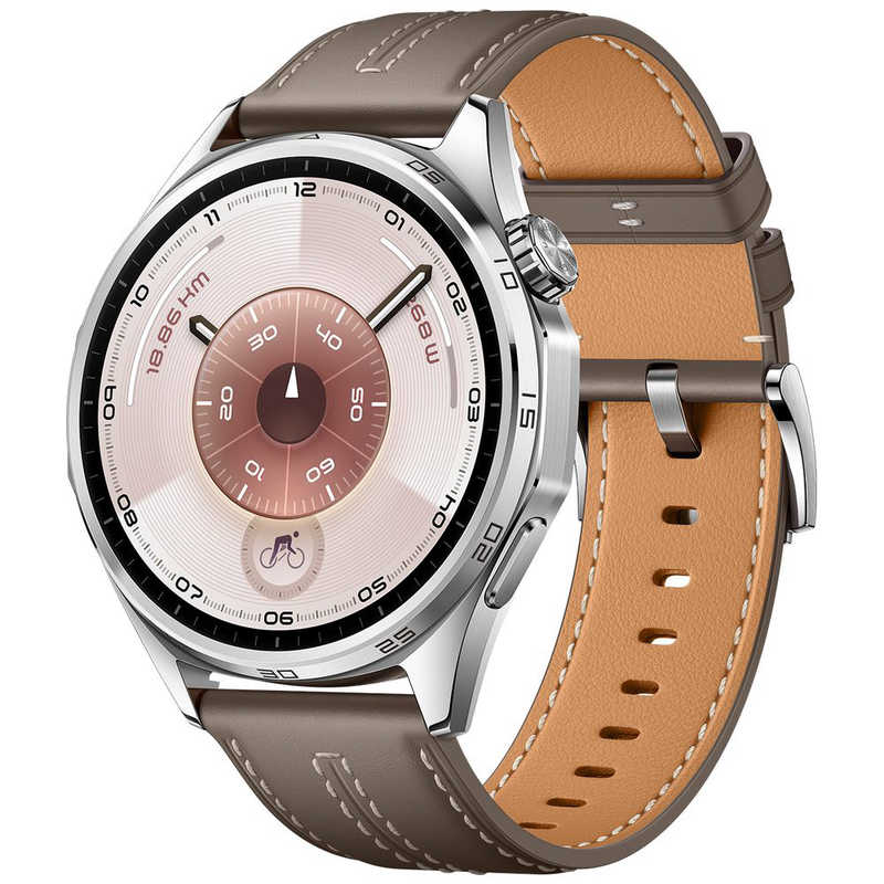 HUAWEI WATCH GT 6 46mm スマートウォッチ 1.47インチ大画面 最長21日間バッテリー ゴルフ/サイクリング/登山 スポーツモード100種類以上 GPS搭載 情緒/健康モニタリング iOS & Android対応 グレー