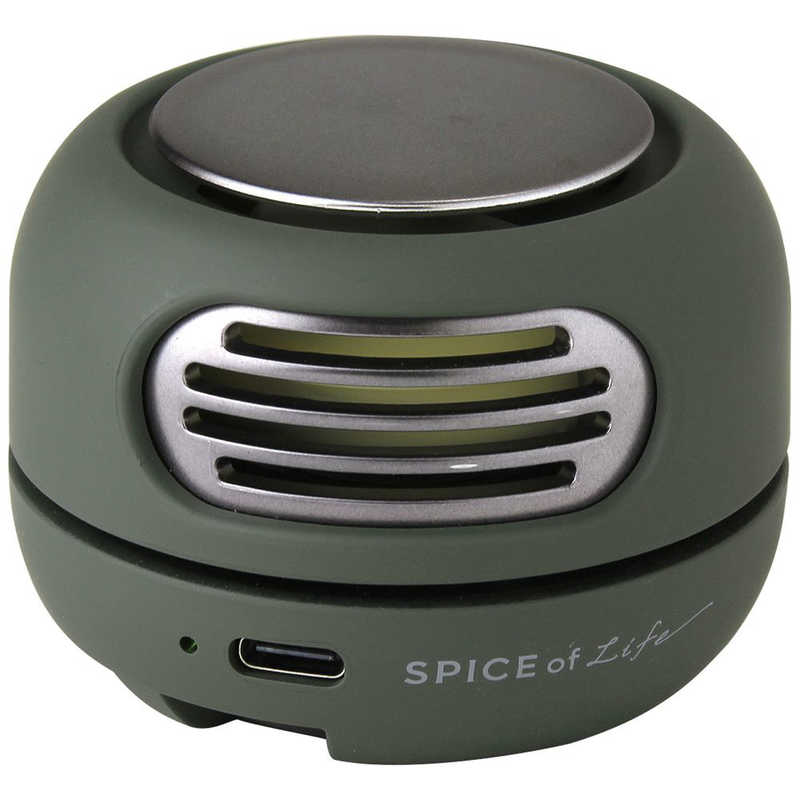 乐天商城 - SPICE OF LIFE(スパイス) 小型扇風機 ポケットファン ダーク シロッコファン カラビナ付き ミニ扇風機 DFHD232DK