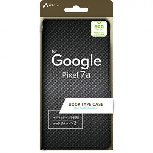 乐天商城 - エアージェイ air-J ソフトレザー手帳型ケース Google Pixel 7a用 ブラック AC-P7APBCB