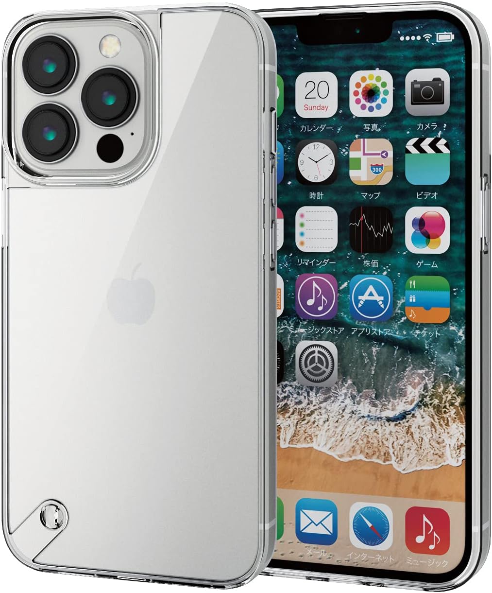 Rakuten - エレコム PM-A21CHVCG1CR iPhone 13 Pro/ハイブリッドケース/ガラス/クリア