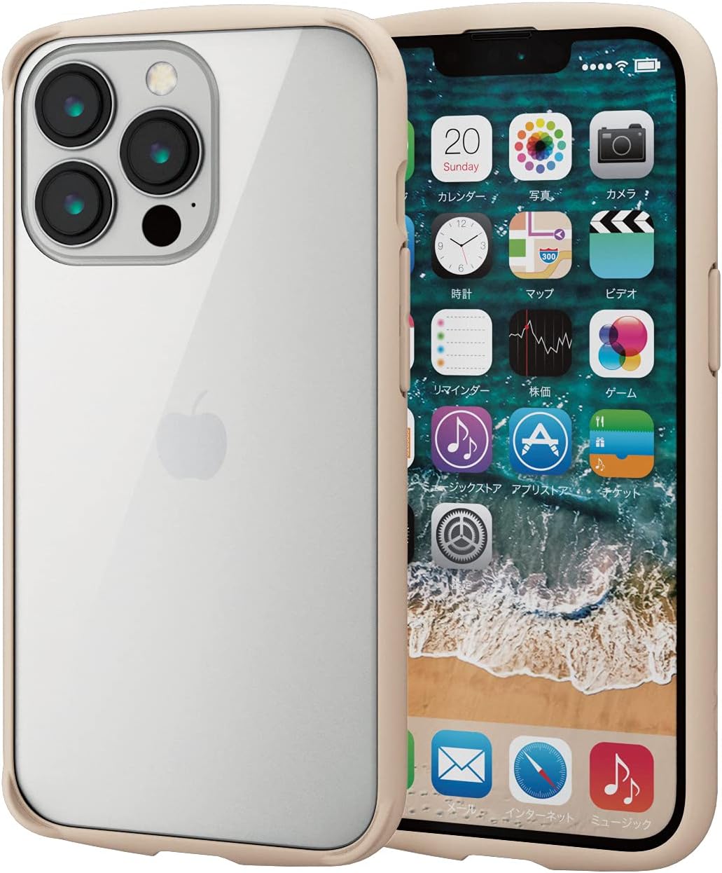 Rakuten - エレコム iPhone 13 Pro/ハイブリッドケース/TOUGH SLIM LITE/アイボリー