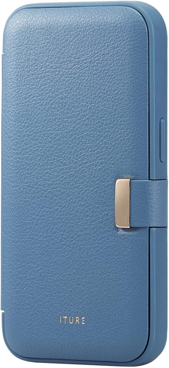 エレコム iPhone 14 Pro ケース カバー 手帳型 耐衝撃 カードポケット付き ネイビー PM-A22CPLFYJ3NV