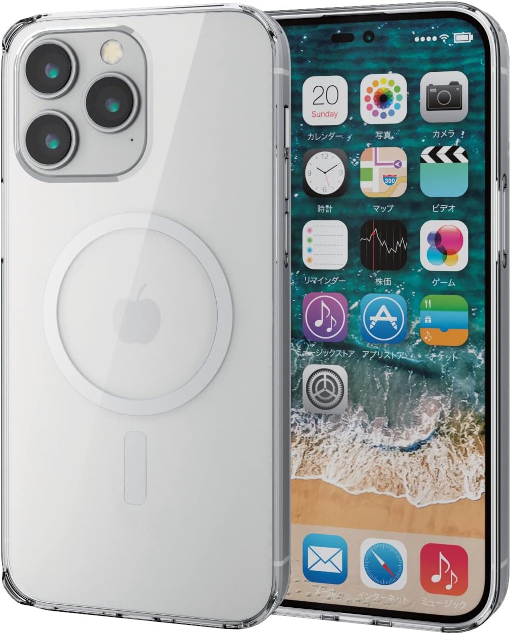 乐天商城 - エレコム iPhone14ProMax ケース カバー MAGKEEPシリーズ 四つ角エアークッション 耐衝撃 衝撃吸収 磁石 ハイブリッド TPU ポリカーボネート [Magsafe対応のiPhone14/13専用］ ブラック PM-A22DMAG02WH