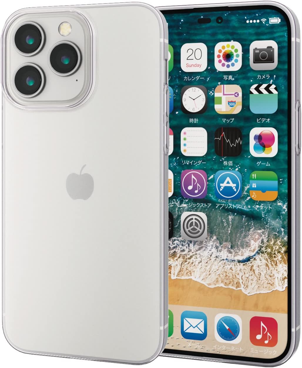 Rakuten - エレコム iPhone 14 Pro Max ケース カバー ソフト 耐衝撃 衝撃吸収 軽量 薄型 カメラ周り保護 薄さ0.7mm 極み設計 クリア PM-A22DUCUCR