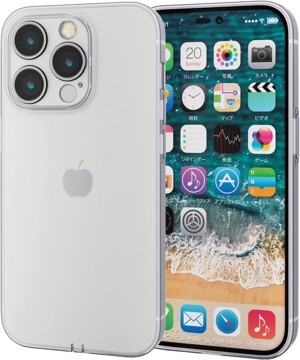 Rakuten - エレコム iPhone14Pro ケース カバー 極限保護 カメラ保護付き カメラレンズ周りまで保護 ソフト TPU ホワイト PM-A22CUCTKCR クリア