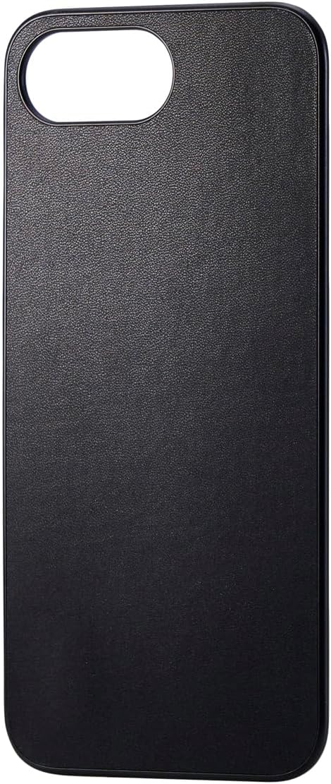 エレコム iPhone 16e バックパネル ソフトレザー パックプレート 背面シート ナノサクション [何度でも付け外し可能] ワイヤレス充電対応 ブラック PM-A25SMPPLBK
