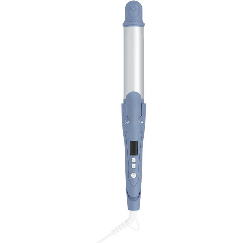 Rakuten - SALONIA サロニア 2WAY ストレート カール ヘアアイロン コテ 32mm SAL24115BL サイレント サックスブルー