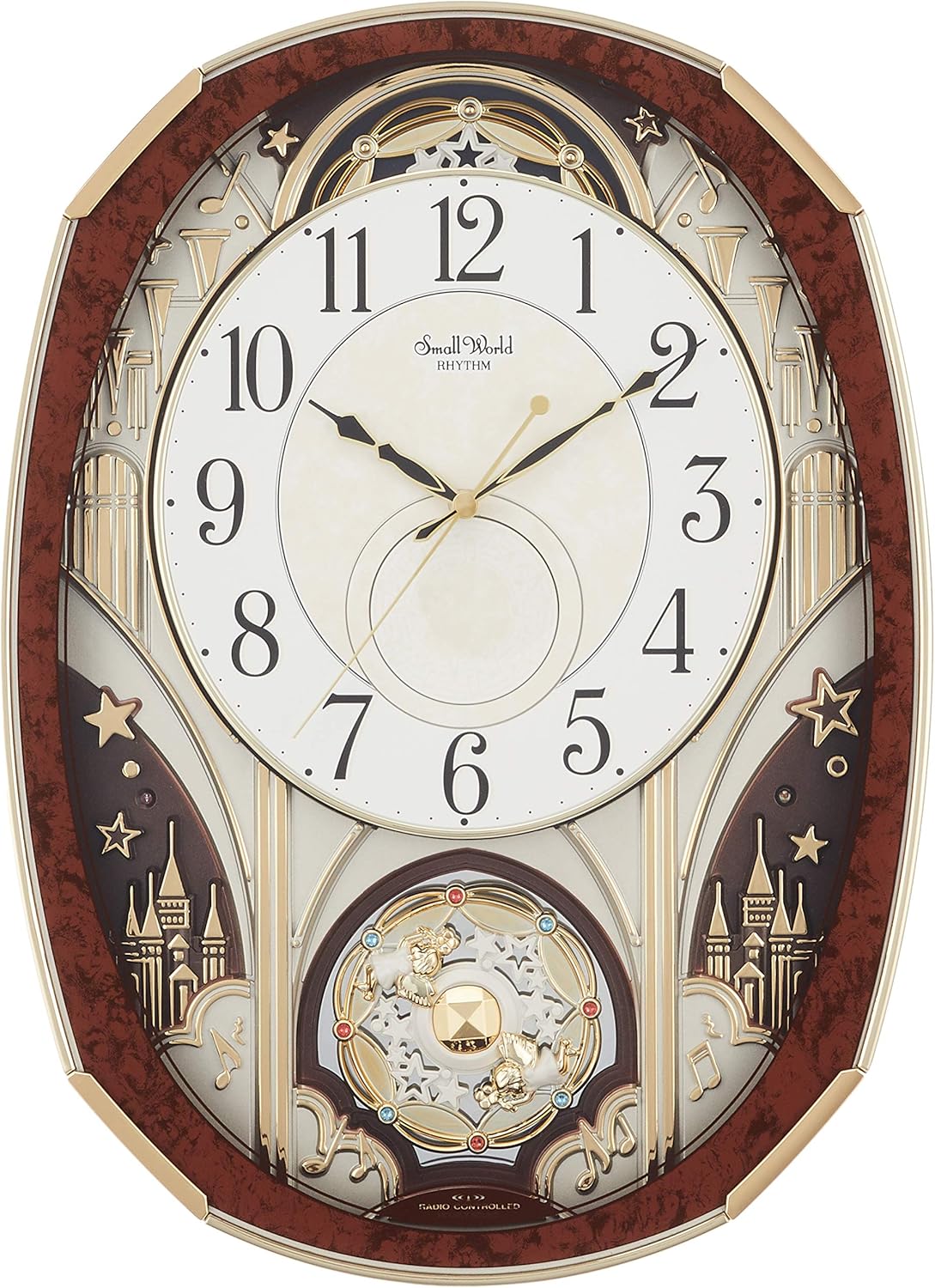 楽天市場】リズム時計 電波からくり時計 スモールワールドノエルの通販