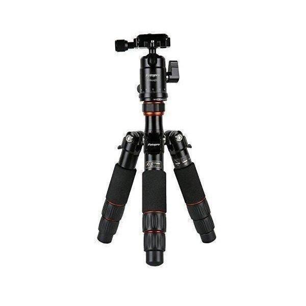 Fotopro 卓上三脚 X-go mini ブラック 3段 小型 自由雲台 カーボン ケース付 817235