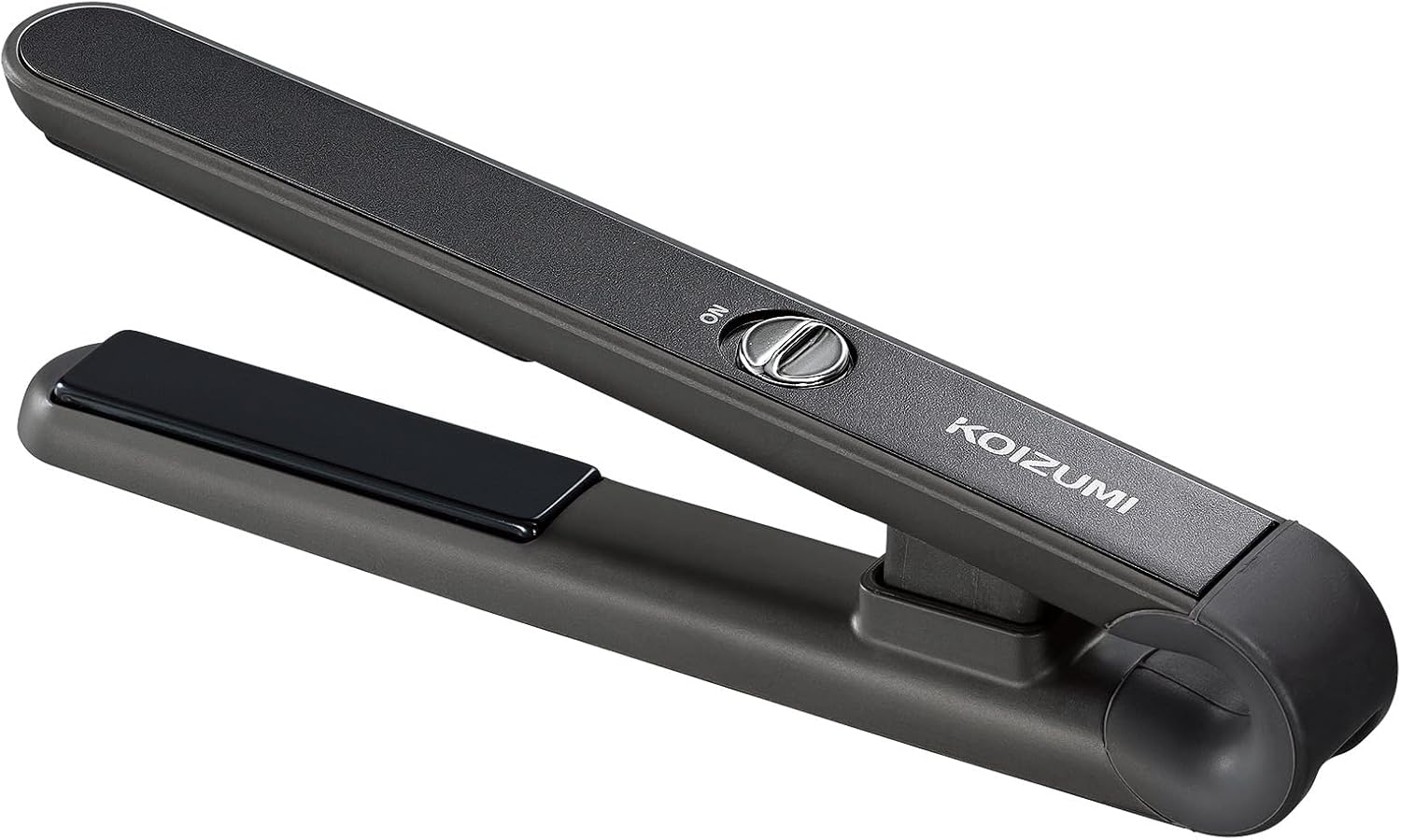 コイズミ ヘアアイロン モバイル ストレートアイロン USB給電式 海外対応 ブラック KHS-8550/K