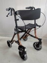 【中古介護用品】アロン化成 歩行車 532320 トライリンク ブラウン バッグ無し 66