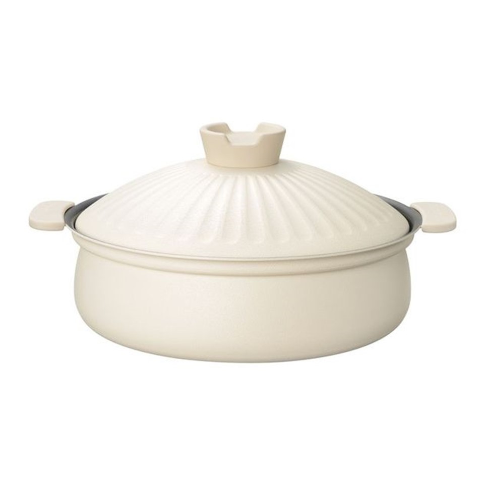 和平フレイズ みのり丈膳 軽くて割れない 土鍋風 卓上鍋 27cm ふっ素樹脂加工 PFOAフリー IH・ガス RB-2853