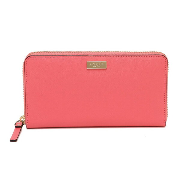 ケイトスペード kate spade 財布 長財布 WLRU2669-886 warm guava ローレル ウェイ サフィアーノ レザー ジップ アラウンド ウォームグアバ アウトレット[並行輸入品]【レディース ギフト ブランド ピンク 無地 ジップ ウォレット】