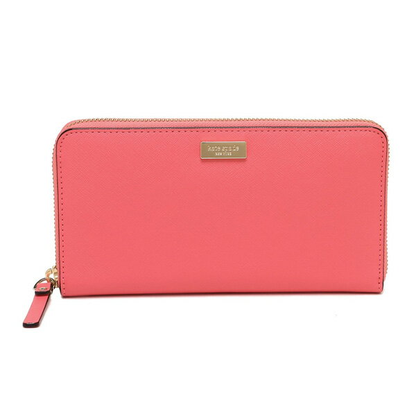 ケイト・スペード ニューヨーク 長財布 レディース ケイトスペード kate spade 財布 長財布 WLRU2669-886 warm guava ローレル ウェイ サフィアーノ レザー ジップ アラウンド ウォームグアバ アウトレット [並行輸入品]【レディース ギフト ブランド ピンク 無地 ジップ ウォレット】