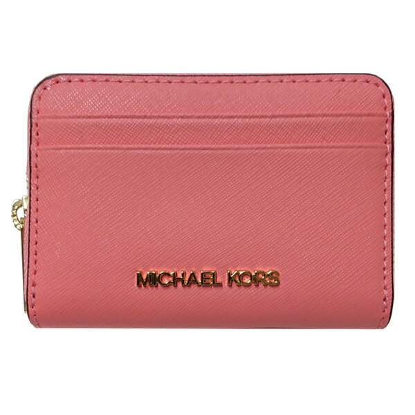 マイケル・コース 革小銭入れ レディース マイケルコース MICHAEL KORS 財布 コインケース 35H8GTVZ1L GRAPEFRUIT ジェット セット トラベル レザー ミディアム ジップ アラウンド カードケース グレープフルーツ アウトレット [並行輸入品]【レディース ギフト ブランド 小銭入れ コンパクト ウォレット】