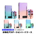 Nintendo Switch 本体ケース セパレート グラデーション ハードケース 任天堂 スイッチ 分体式 保護カバー 薄型 Joy-Con用 ピンク ブル...