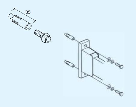 川口技研 ホスクリーン取付パーツ ジカ付パーツ（コンクリート）HP-5B [ スタンド 屋内 ベランダ バルコニー 物干し 室内 物干し台 ベランダ用 屋外 ステンレス 物干しスタンド 洗濯物干し ]