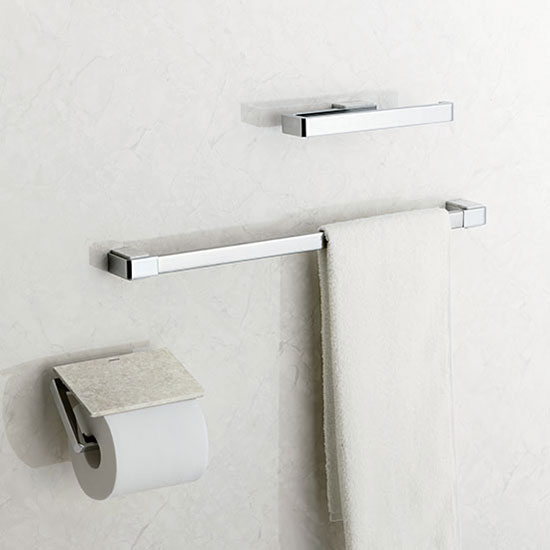 KAWAJUN タオルリング SE-330-C092 | ELACHION エラキオン 大理石調 タオルハンガー タオルホルダー タオルレール タオル掛け おしゃれ キッチン 洗面所 トイレ 簡単 取付 DIY 新築 新居 リフォーム カワジュン 河淳 3