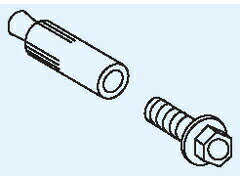 川口技研 ホスクリーン取付パーツ ジカ付パーツ（コンクリート）HP-5B [ スタンド 屋内 ベランダ バルコニー 物干し 室内 物干し台 ベランダ用 屋外 ステンレス 物干しスタンド 洗濯物干し ]