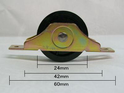 【メール便30個まで】ナイロン 戸車 24mm 丸 1個 [ 戸車 修理 交換 アルミサッシ 修理部品 引き戸 引戸 サッシ 玄関 店舗 窓 部品 diy ばら売り 網戸 一覧 ] 花・ガーデン・DIY DIY・工具 金物