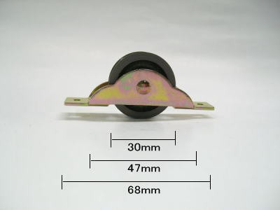 【メール便可】鉄 戸車 30mm 平 1個 [ 戸車 修理 交換 アルミサッシ 修理部品 引き戸 引戸 サッシ 玄関 店舗 窓 部品 diy ばら売り 網戸 一覧 ] 花・ガーデン・DIY DIY・工具 金物