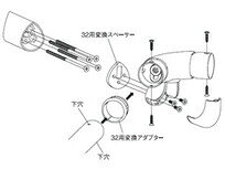 【直送品】35 32入隅自在ブラケットK 手す...の紹介画像3