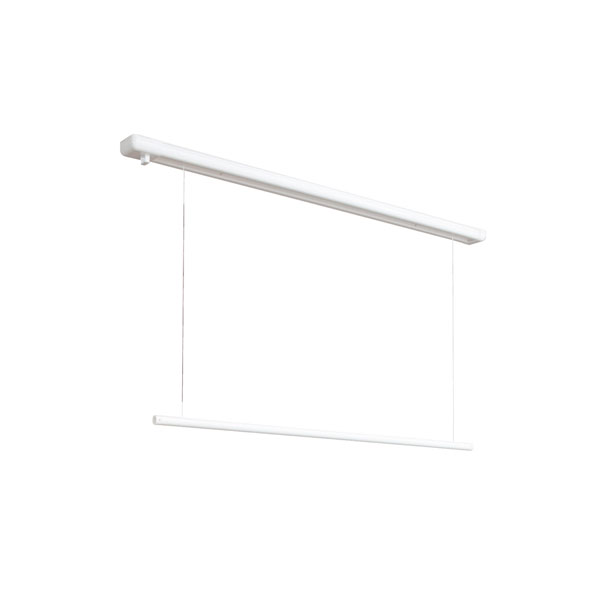 【直送品】 川口技研 ホスクリーンURM型(天井面付タイプ)URM-S 全長:1340mm 竿昇降:1000mm 荷重:8kg | 物干し 金具 洗濯 部屋干し...