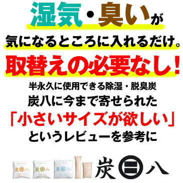 【送料無料】 炭八 ミニ 1セット 2本入 | 靴 炭八 脱臭炭 湿気とり 繰り返し 湿気対策 消臭剤 効果 除湿シート 消臭 タンス 炭八 湿気取り シューキーパー 調湿 炭 結露 収納 乾燥剤 臭い 入れておく 除湿 脱臭 エコ 交換不要 下駄箱 足の臭い 足臭 足 消 臭 対策 グッズ