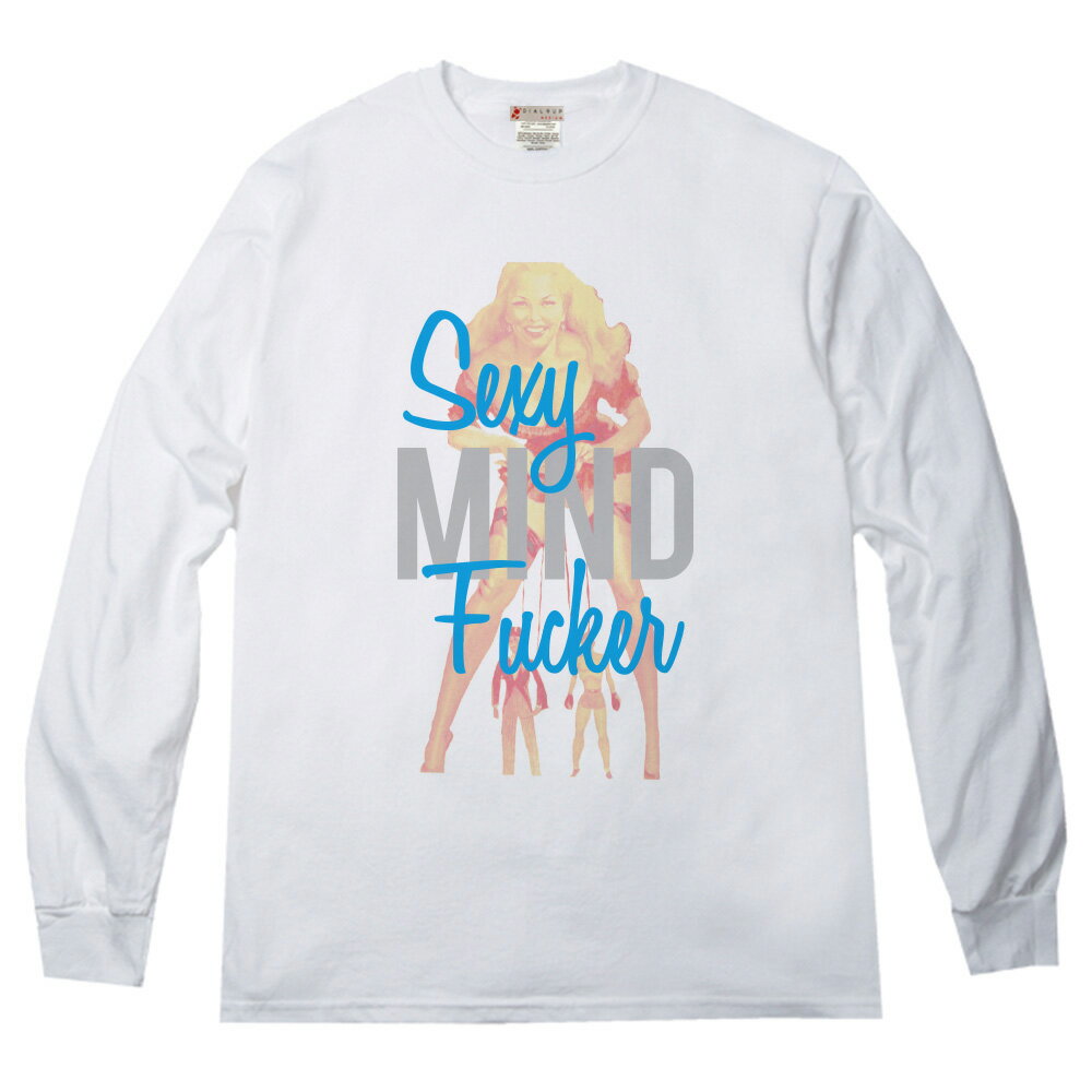 Rakuten - 男二人を操るセクシ美女 グラフィック ロングTシャツ