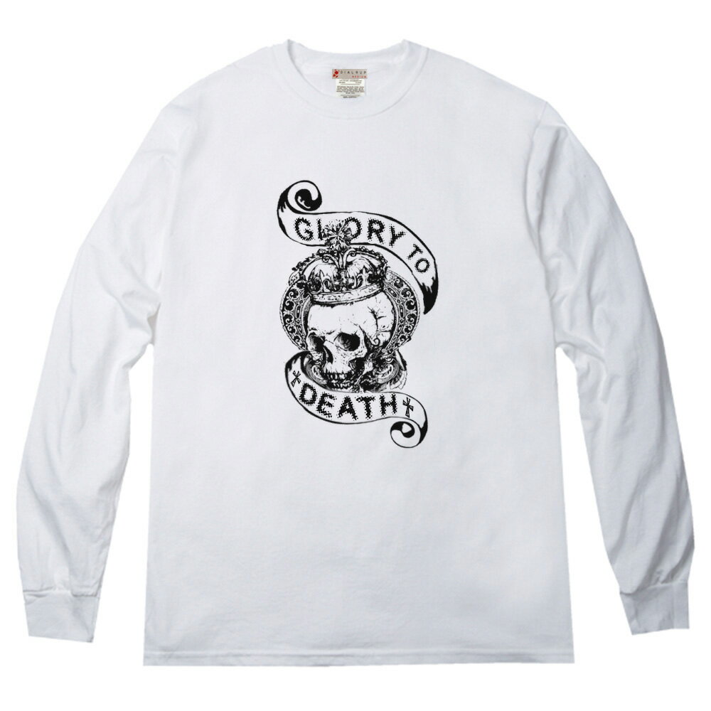 Rakuten - 「死に栄光あれ 」存在感のあるスカル ロングTシャツ