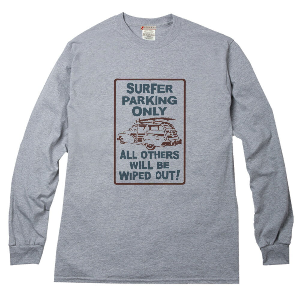 カリフォルニア 海岸沿い 目にしそうな 標識 モチーフ ロングTシャツ