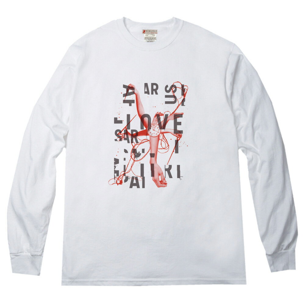 Rakuten - コラージュタイポグラフィー ロングTシャツ