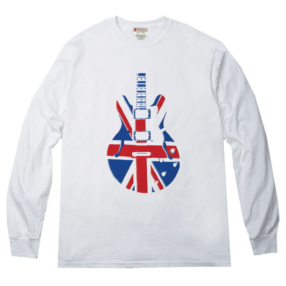 ユニオンジャック レスポールギター ロングTシャツ