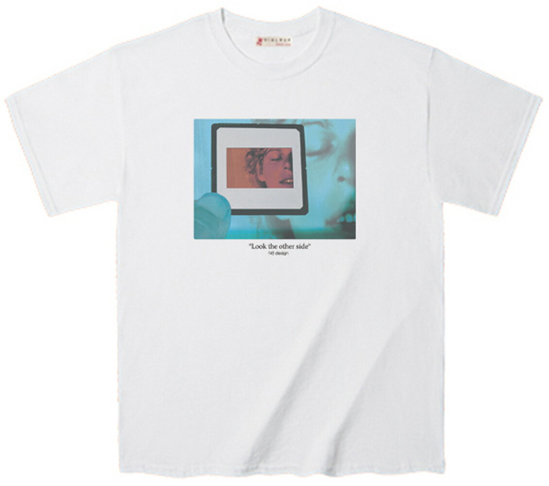 Rakuten - Tシャツ メッセージカラーフォトTee Look the other side