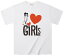 Tシャツ LOVE GIRLS ストレートなメッセージTee