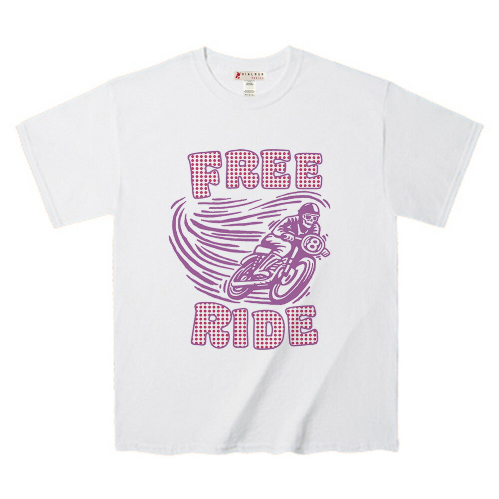 Rakuten - Tシャツ 疾走 スカルライダー 最高 テイスト アッパーTee FREE RIDE